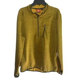 Merrell Fraxion 1/4 Zip Pullover Jacket Shirt Men's XXL Green Sulphur Selectwick